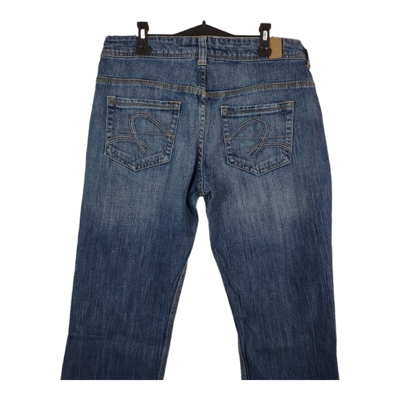 Maurices KELLI STRAIGHT Jeans Size 9/10 Long Stretch Denim Inseam 33 Dark Wash - Picture 5 of 12